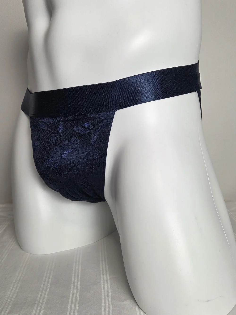 Cosabella Navy Lace Jockstrap